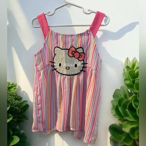 Hello Kitty Striped Blouse - Pink and Multicolor